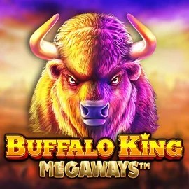 Buffalo King Megaways slot logo by Pragmatic Play at Happy Casino