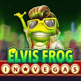 Elvis Frog In Vegas slot logo by BGAMING at Happy Casino