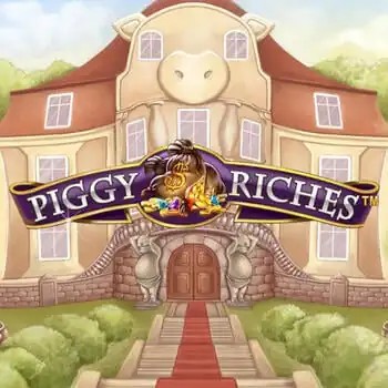 Piggy Riches logo – Slots by NetEnt at Happy Casino